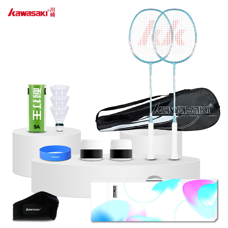【京东顺丰德邦】川崎（KAWASAKI） 羽毛球拍运动套装IRON-007（套装C02）